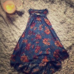 Floral halter tank top